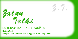 zalan telki business card